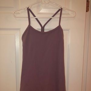Lululemon power Y tank with built in bra